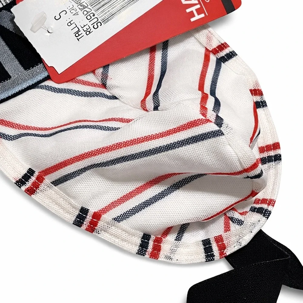 Hawai Small (28-30) Striped Jockstrap Athletic Supporter White Red Black - Picture 6 of 11